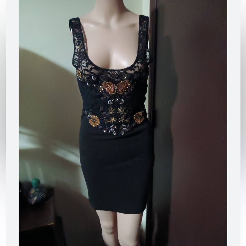 NWT Medium Free People Secrets of Eden Floral Embroidered Mini Dress - Picture 6 of 10